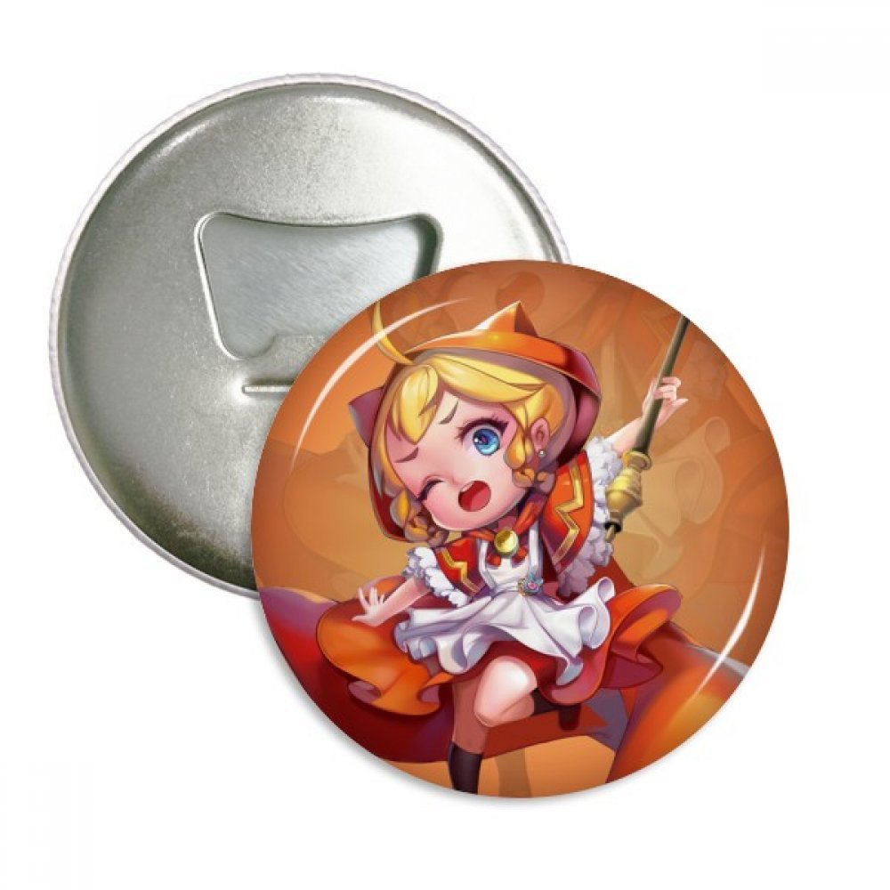 Badge bouton et aimant ouvreur de bouteille, le cadeau drôle en argent 3pcs
