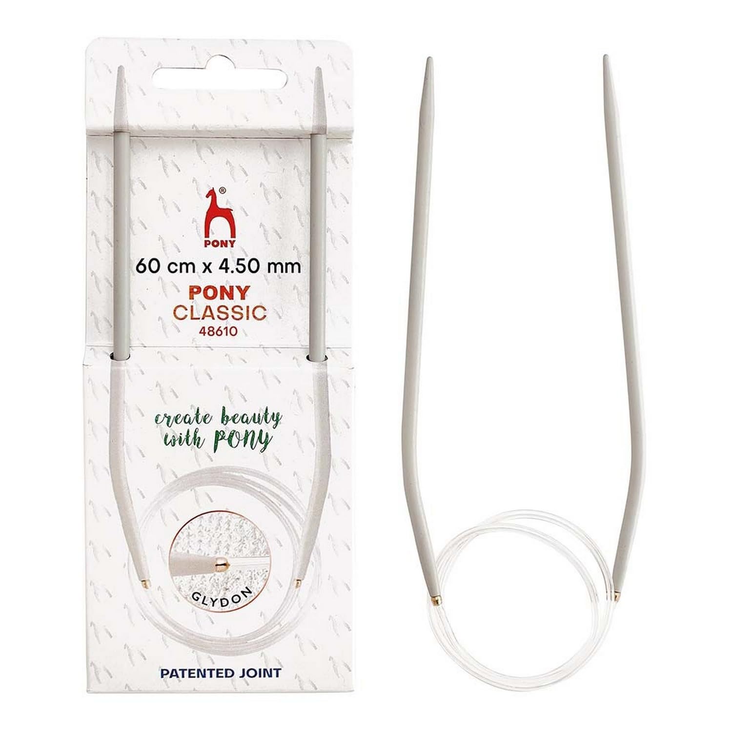 Pony Classic Aluminium Circular Knitting Needles 60cm 4.5mm - 1pc