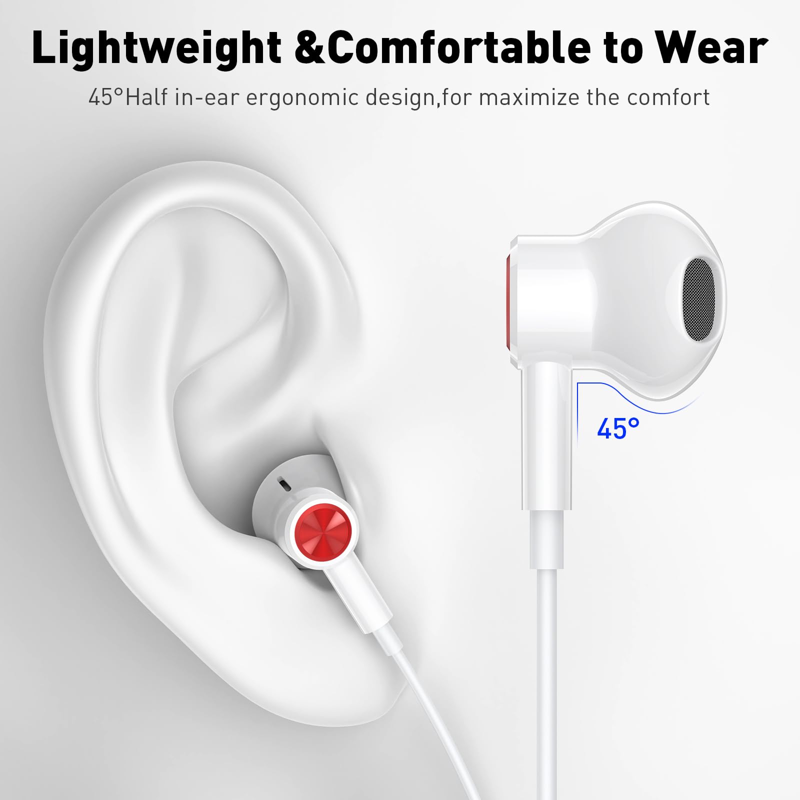 Amazon.co.jp: USB C ヘッドホン 磁気有線イヤホン マイク付き Apple