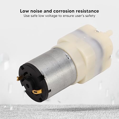 Miniatura 4 de DC 3.7-24V Micro bomba de aire, mini bomba de aire eléctrica (-60Kpa100KPa, 2.5-8.0LPM), bomba de vacío miniatura para instrumento de tratamiento