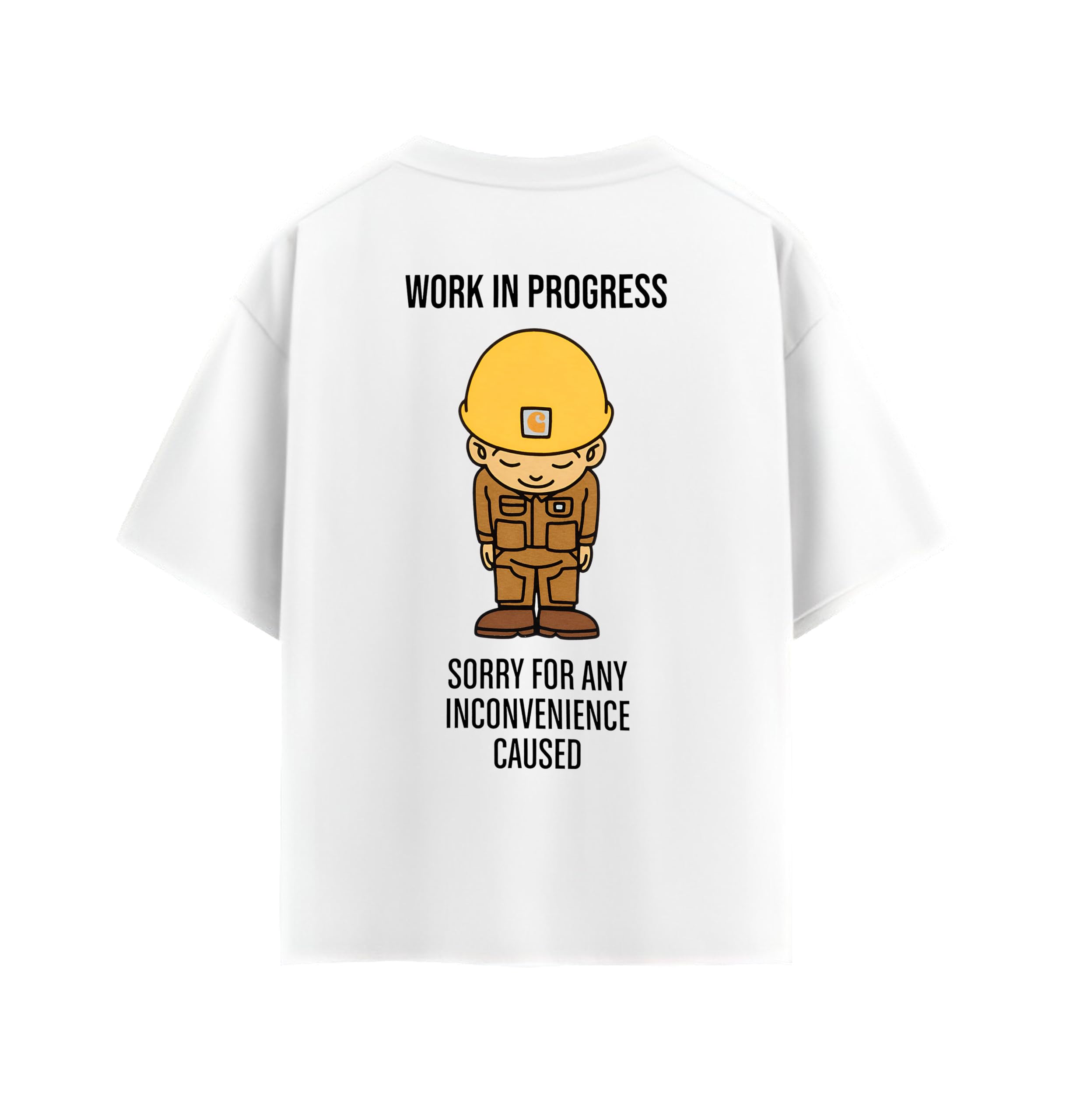 Work in Progress Graphic Oversized T-Shirt for Men & Women | Cricket Inspired Back Print Casual Streetwear Tee-picture-23