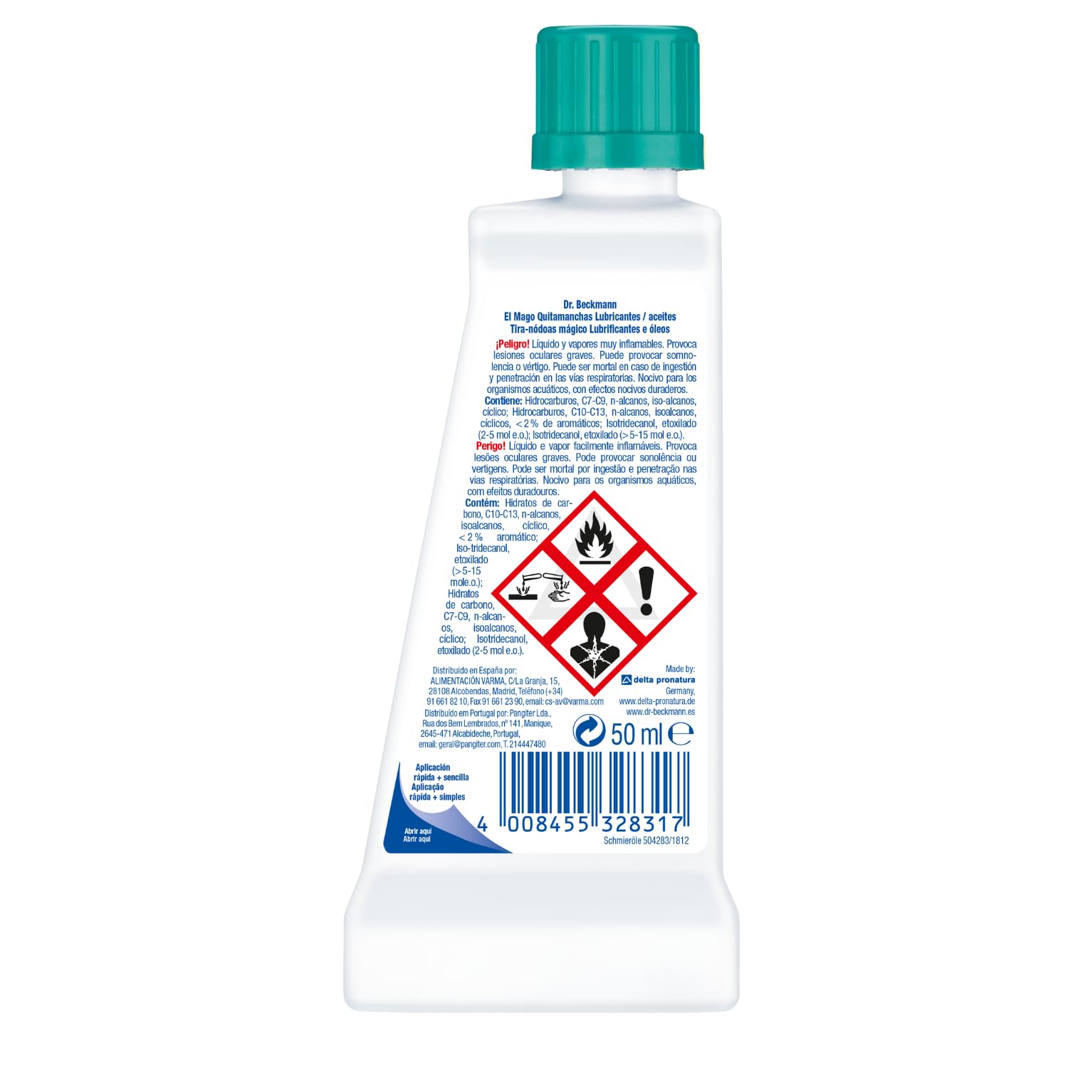 Dr. Beckmann El Mago Quitamanchas Lubricantes y Aceites 50 ml