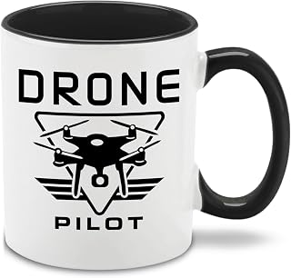 Drone Pilot Tech Guru Ceramic Coffee Mug 11oz with Black Handle