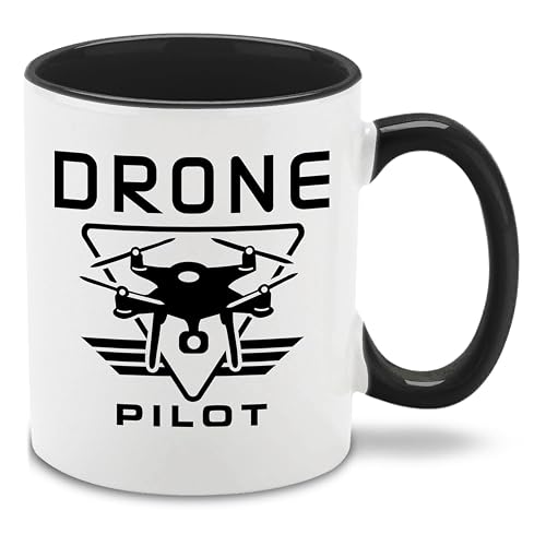 shop4ever Funny Drone Pilot Ceramic Coffee Mug Tea Cup Tech