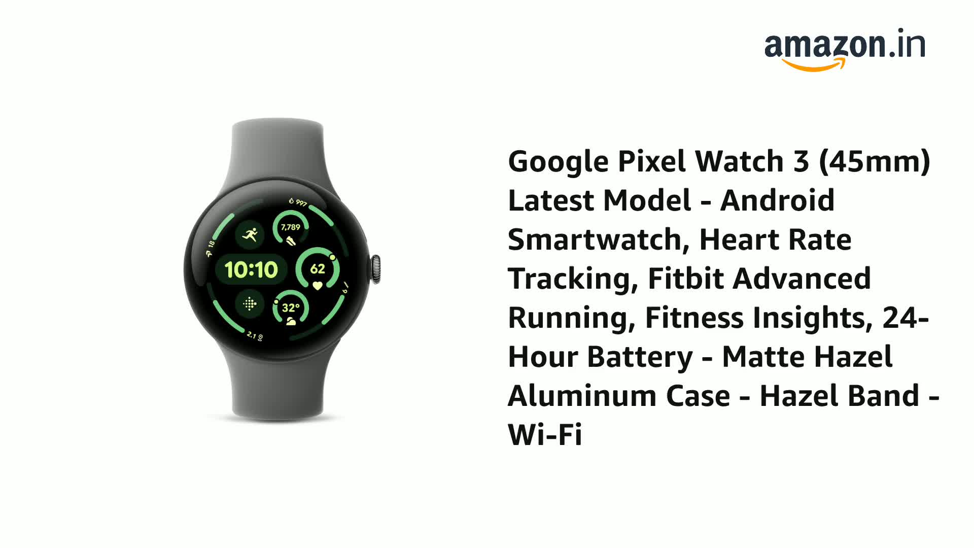 Google - Google PIXEL WATCH 3 45MM BT/WI-FI クーポン付 Google Pixel Watch 3 (45mm) Latest Model - Android
