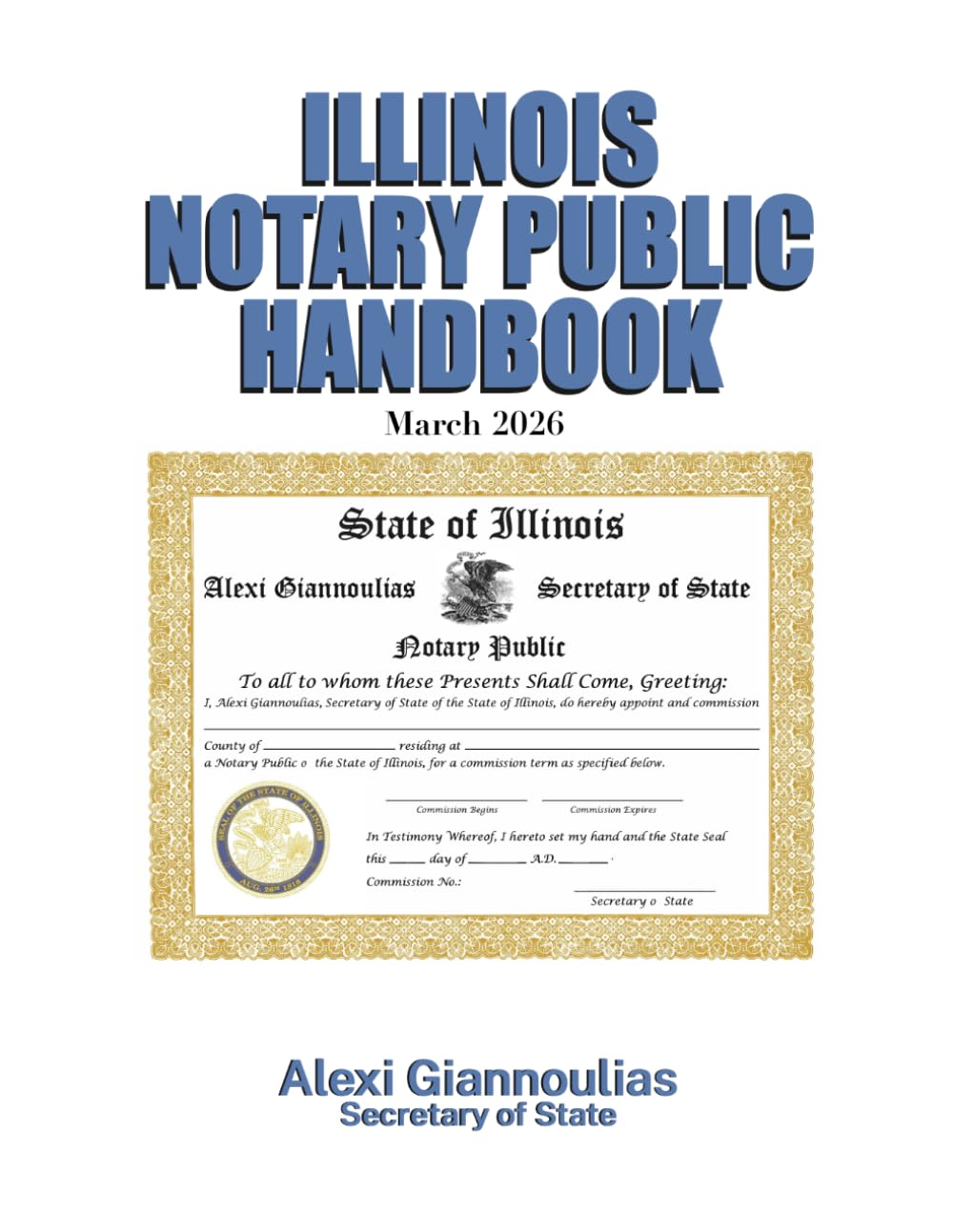 Illinois Notary Public Handbook: March 2026