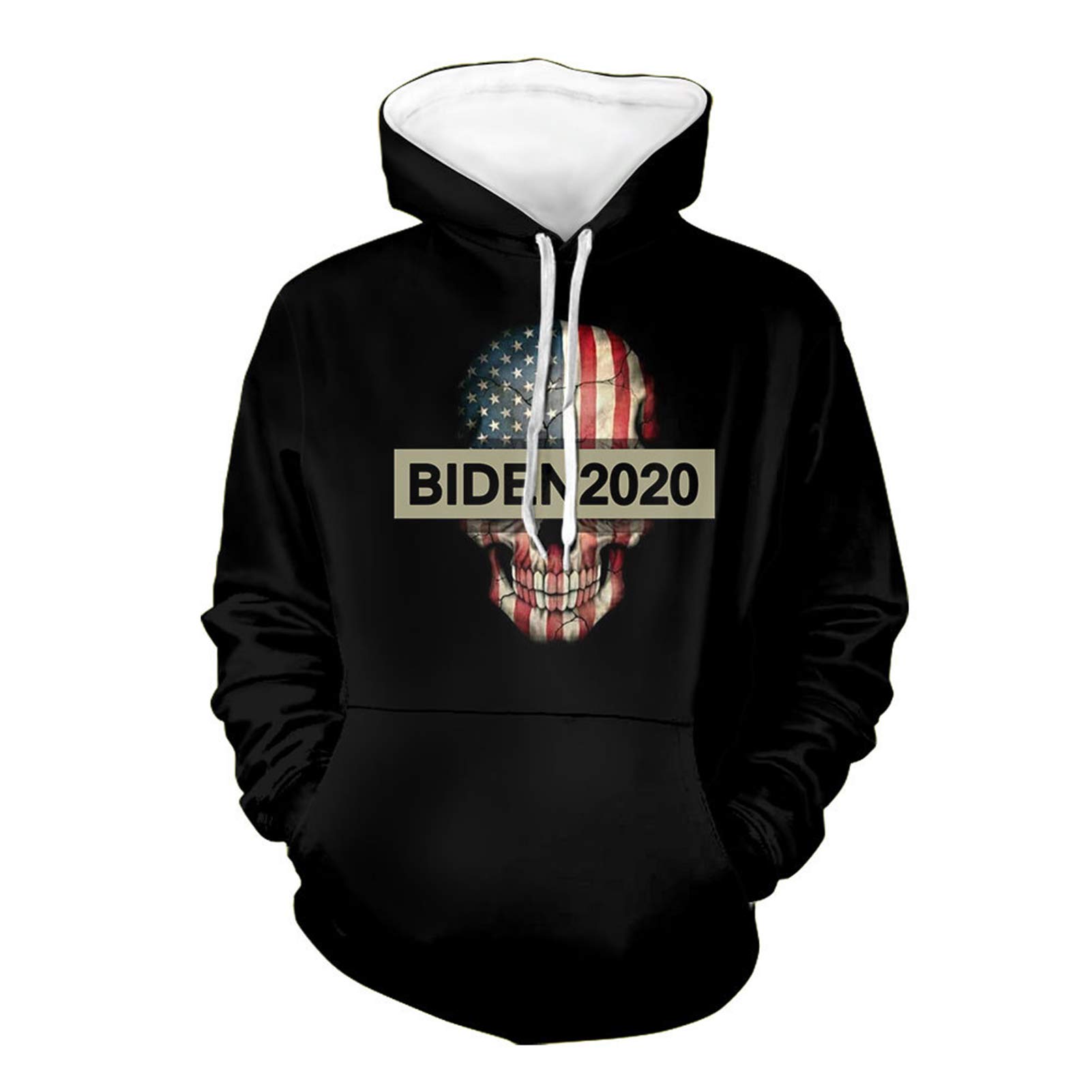 2020 U.S. Biden Pullover Hoodie Adult Ladies Couple Men's Sweater,B,3XL