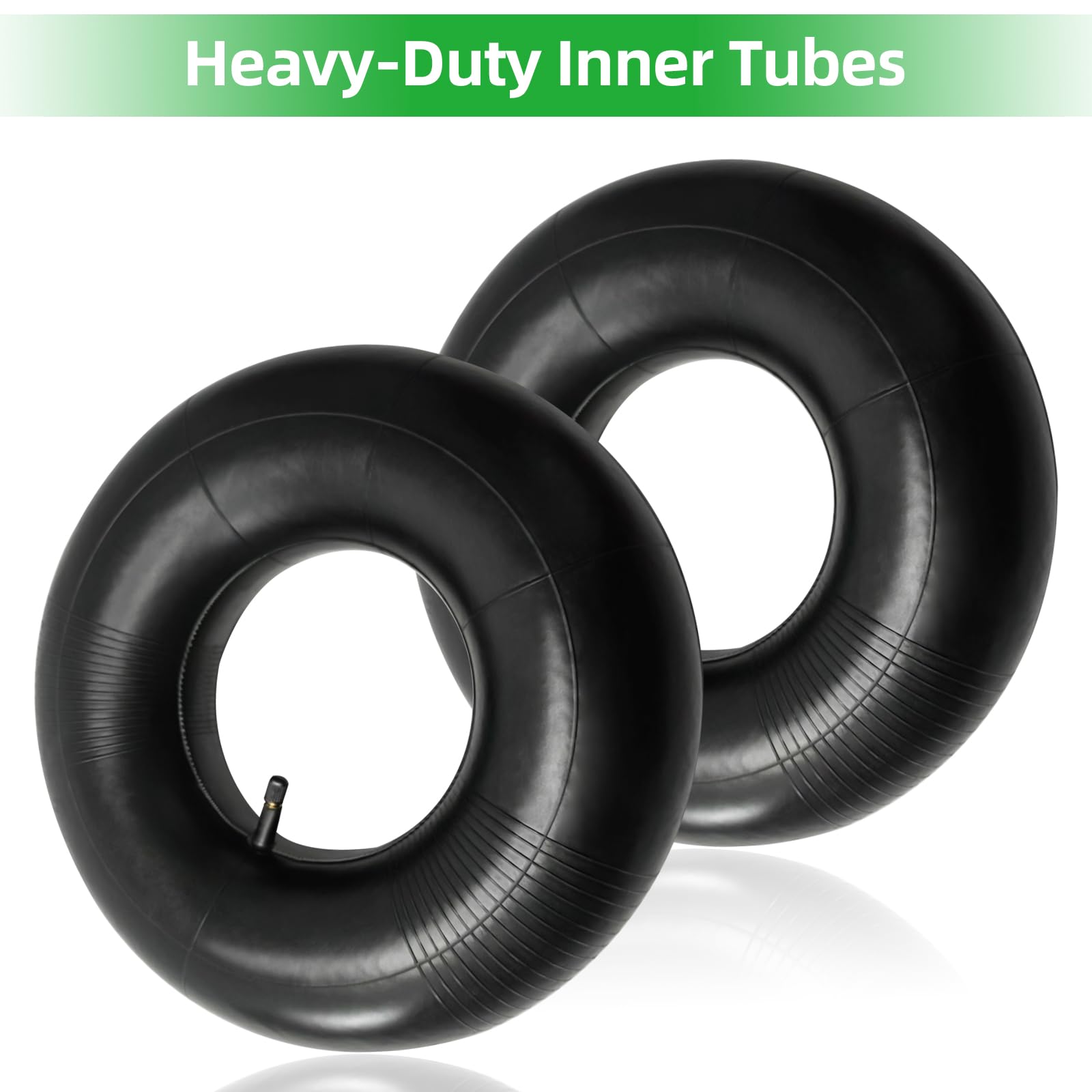2 Chambres à Air 15x6.00-6 Pour Tondeuse, Tracteur, Brouette, Quad - Valve Incurvée TR87 - Compatible Plusieurs Tailles