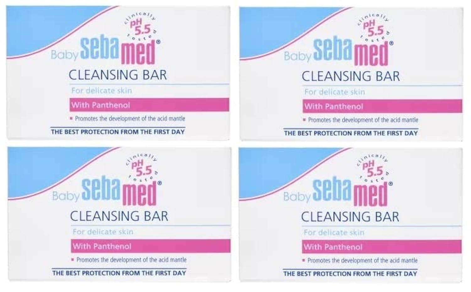 Sebamed Baby Cleansing bar for Delicate Skin - Pack of 4 * 100g (400 g)