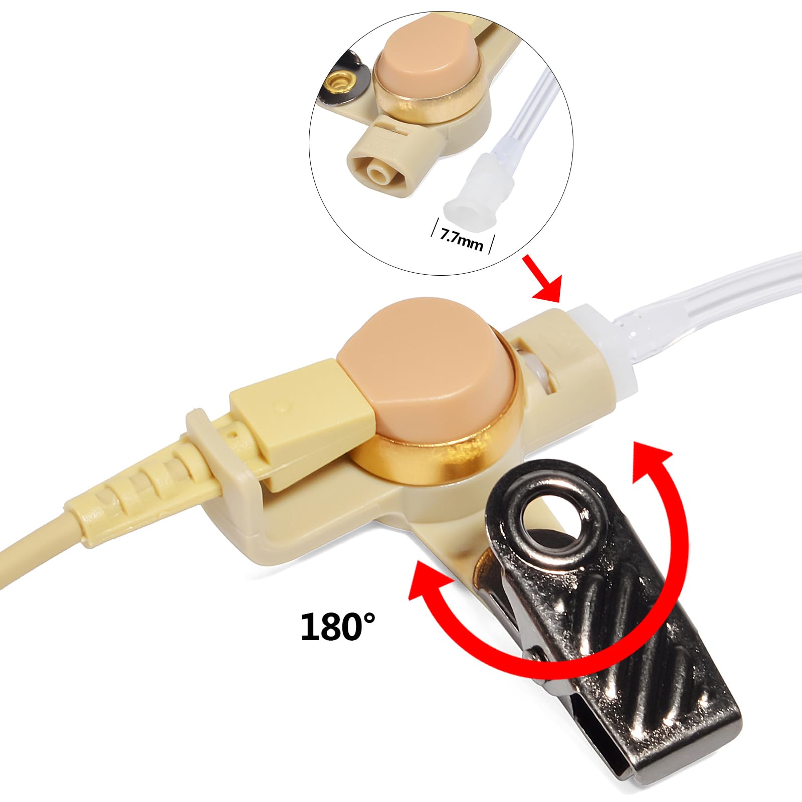 UAYESOK Security Radio Earpiece for Motorola MOTOTRBO DP2400 DP2600 DP3441 DP3661 DP2000 XPR3300e XPR3500 XIR P6600 DEP550 - Image 4