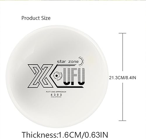 Miniatura 3 de X-UFO Juego de iniciación de Disc Golf, 5.64-6.00 oz, Putter de golf de disco, conductor de golf de disco, rango medio, juego de golf de disco para