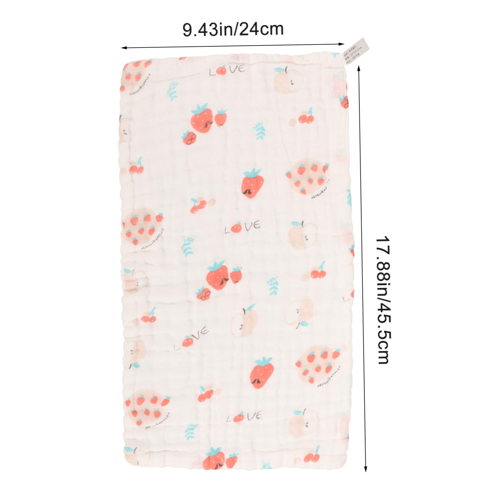 ORFOFE 6 piezas Pañuelos de Niña de Muselina Algodón con Dibujos Animados Toallitas Absorbentes para Saliva y Babero Toallas Reutilizables para Niñas