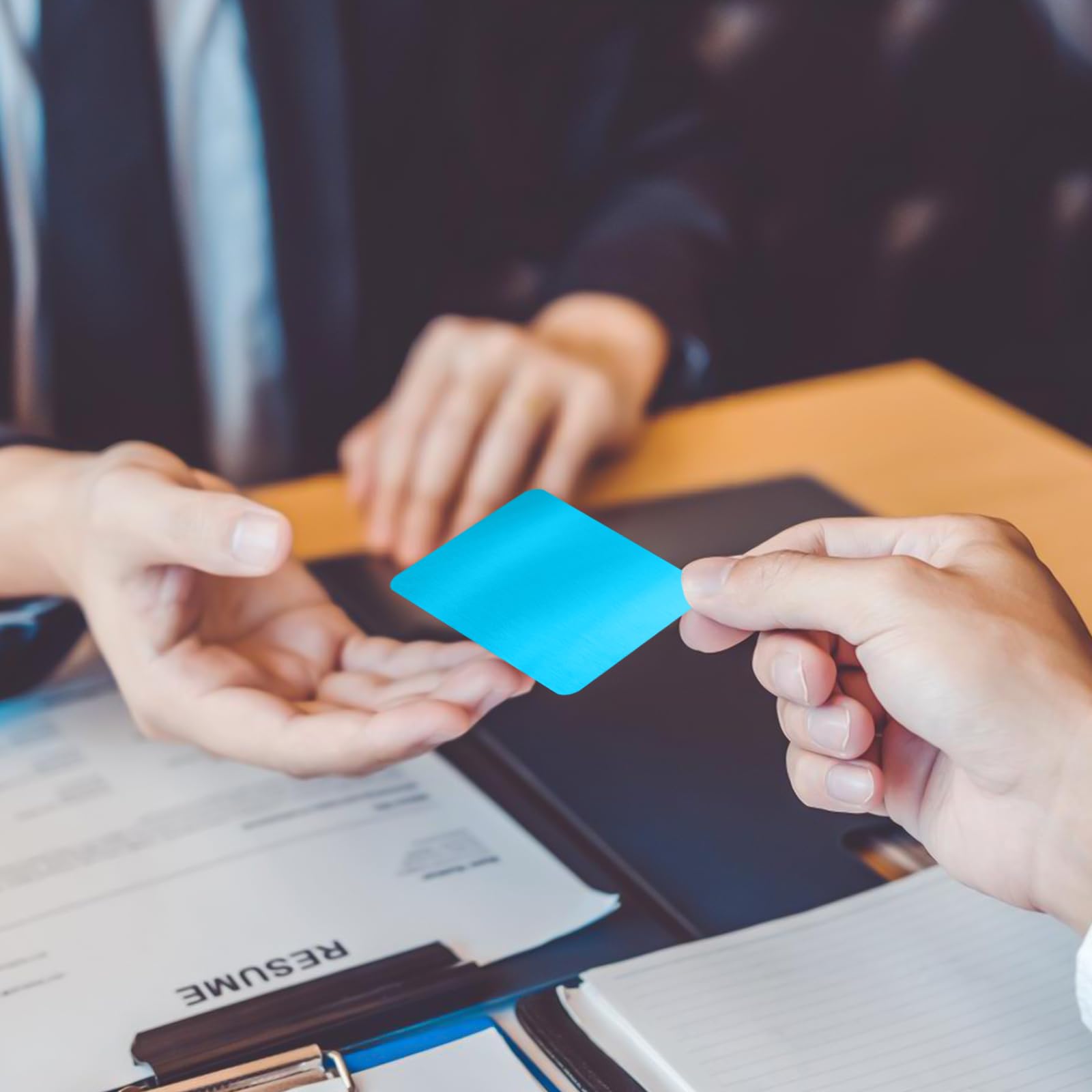 100 Biglietti Da Visita In Metallo - Alluminio Opaco, Incisione Laser, Per Ufficio O Fai Da Te - Foto 11