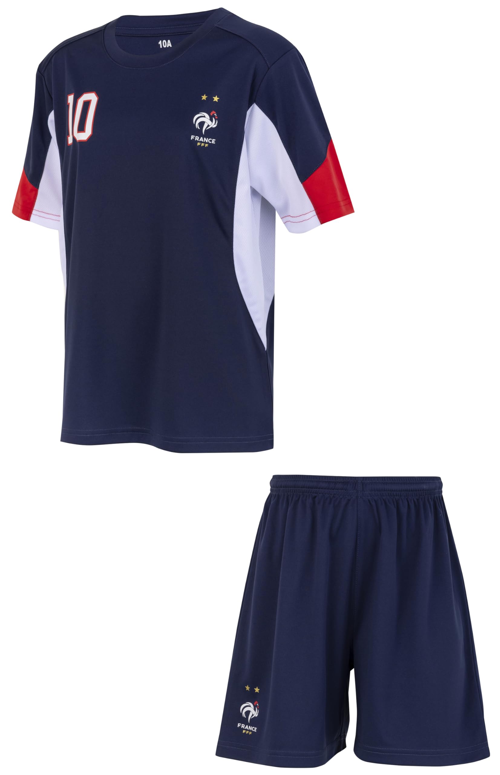FFF Ensemble Maillot Short Collection Officielle Equipe de France de Football