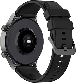 MOTONG for Huawei Watch GT2 pro Replacement Band - 22MM Silicone Replacement Wrist Band Strap For Huawei Watch GT2 pro(Silicone Black)