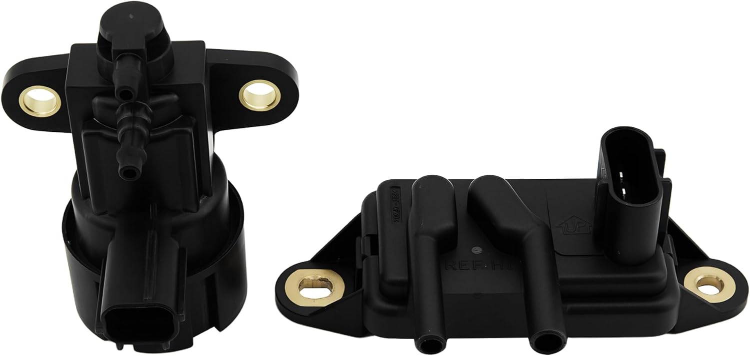 F77Z9J460AB And F63Z9J459AA EGR Vacuum Solenoid Valve and EGR Pressure Feedback Sensor Kit Compatible with F-150 F-250 F-350 Ranger Sable B3000 B2500 Navigator Town Car