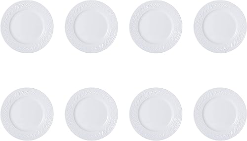 Miniatura 7 de Pfaltzgraff Sylvia - Juego de vajilla de 32 piezas en color blanco, servicio para 8, platos, cuencos y tazas de gres resistente, aptos para