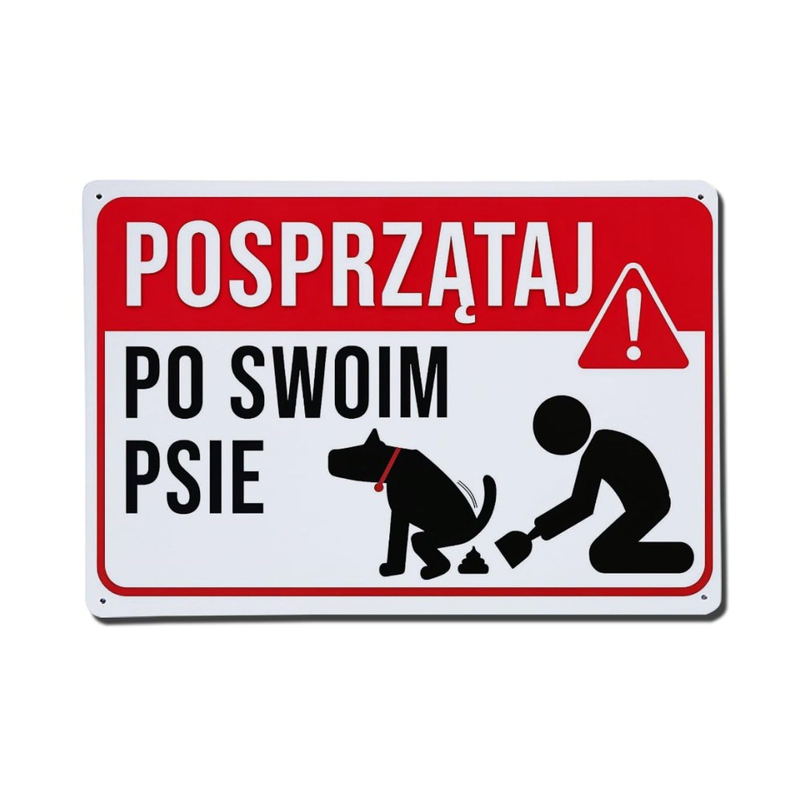 Clean After Your Dog Metal Tin Sign Plaque