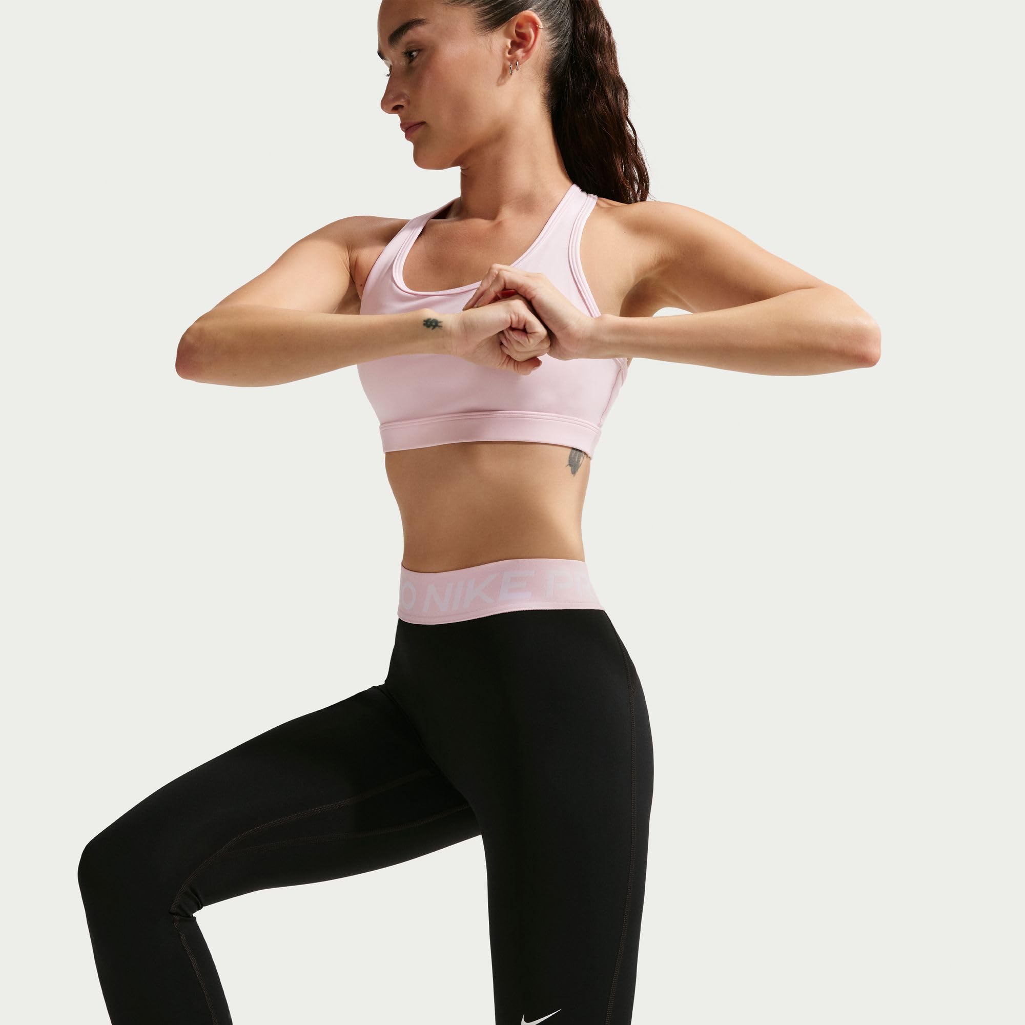 NIKE Nike Pro Leggings In Voller Länge Mit Mittelhohem Bund Für Damen - Leginsy Kobiety