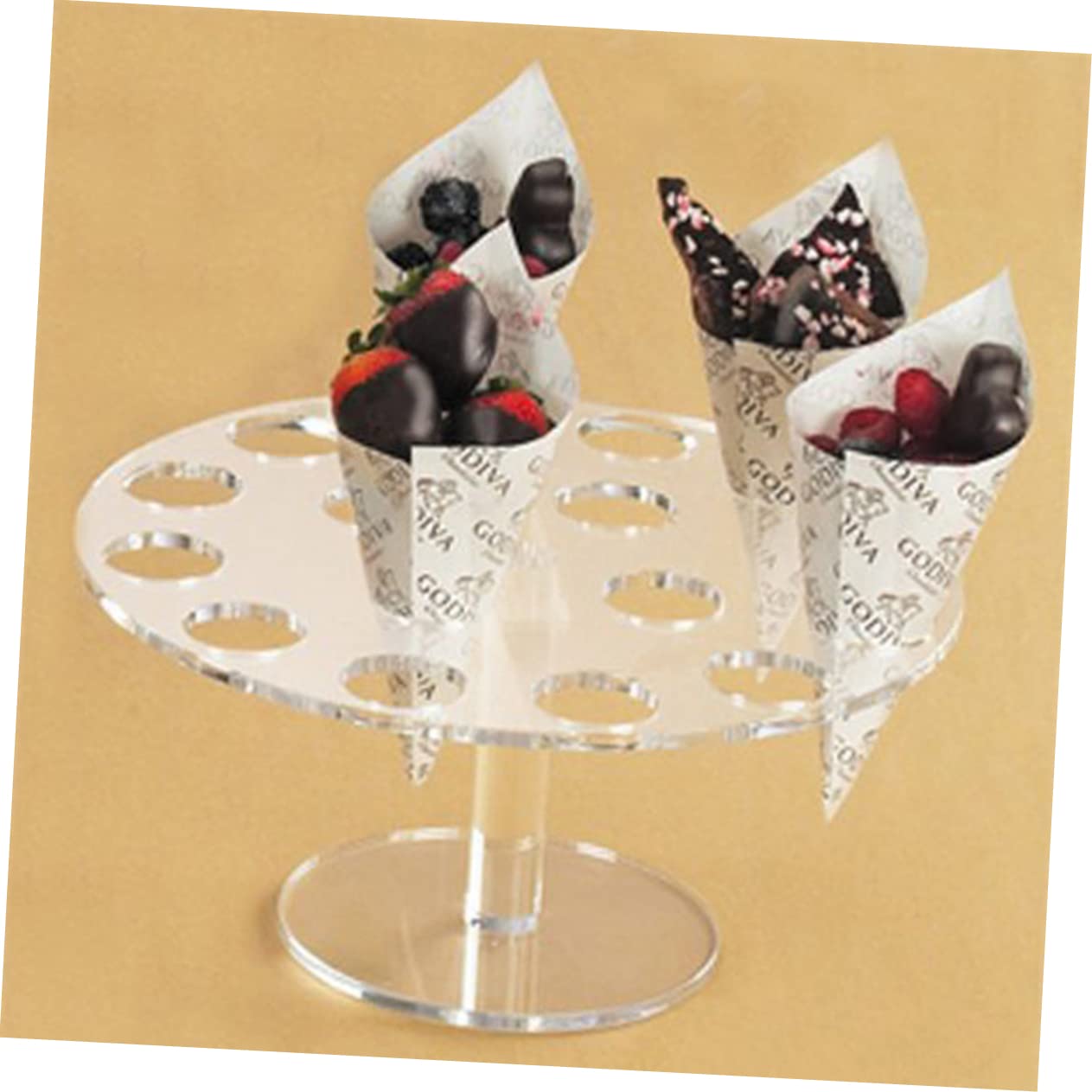 Unomor Ice Cream Holder Ice Cream Cone Holder Stand Icecreams Cotton Candy Cone Holder Waffle Cone Holder Cotton Candy Ice Cream Ice Cream Rack Charcuterie Cones Holder Stand Clear Stand