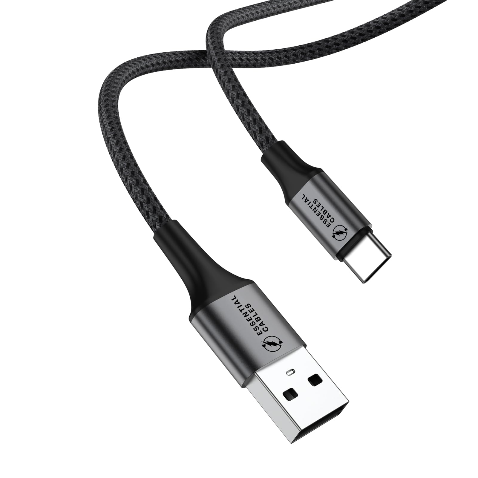 Cable de carga USB C de 2 m 3.1 A tipo C, cable de carga rápida, trenzado USB A a USB-C, cable de carga USB C para iPhone 16 15 Pro, Samsung Galaxy S24 S23 Ultra, Pixel 9, iPad Air, Switch, Steam,