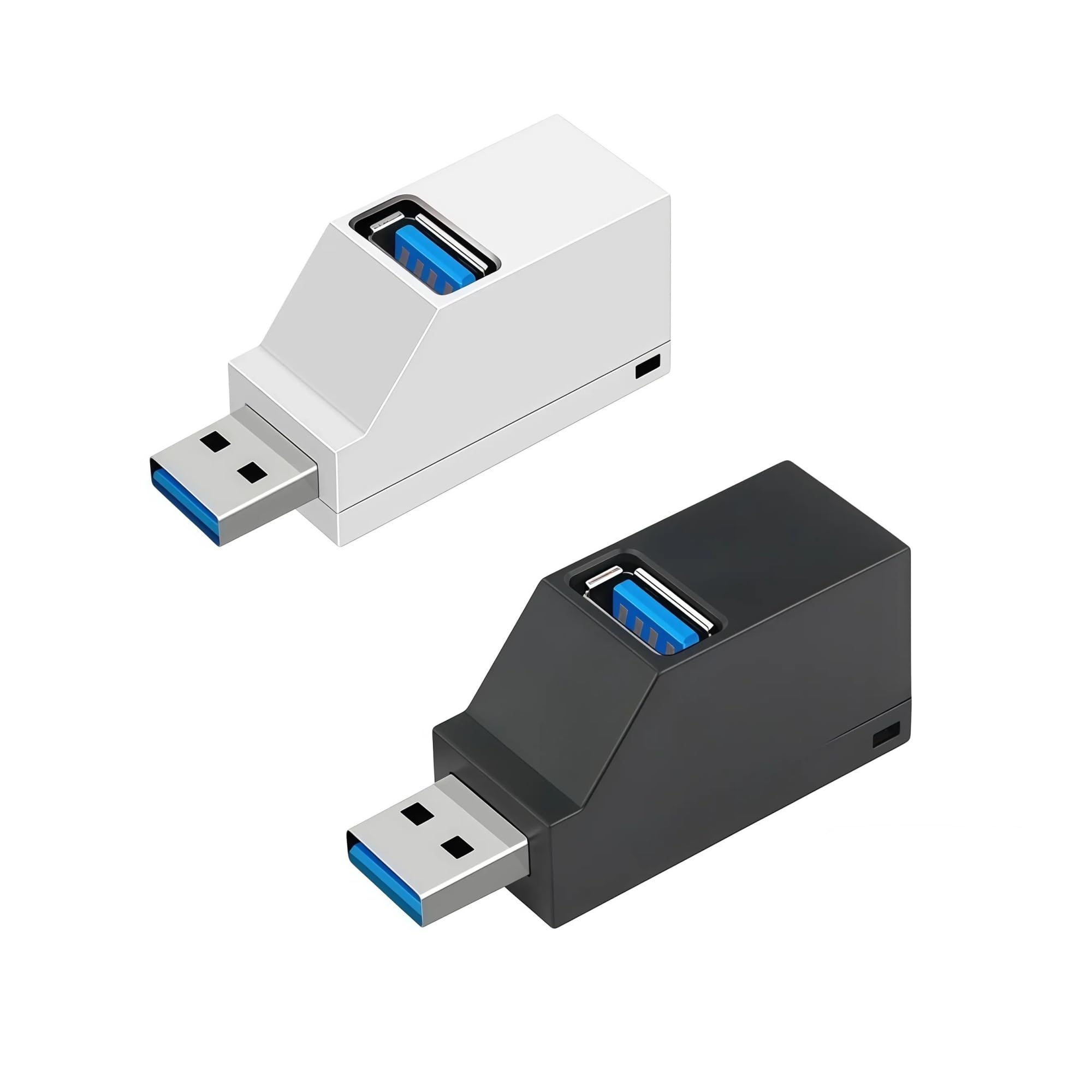 3-portowy USB 3.0 Hub Adapter Plug and Play do laptopa PC Mac (czarny 1 szt.)
