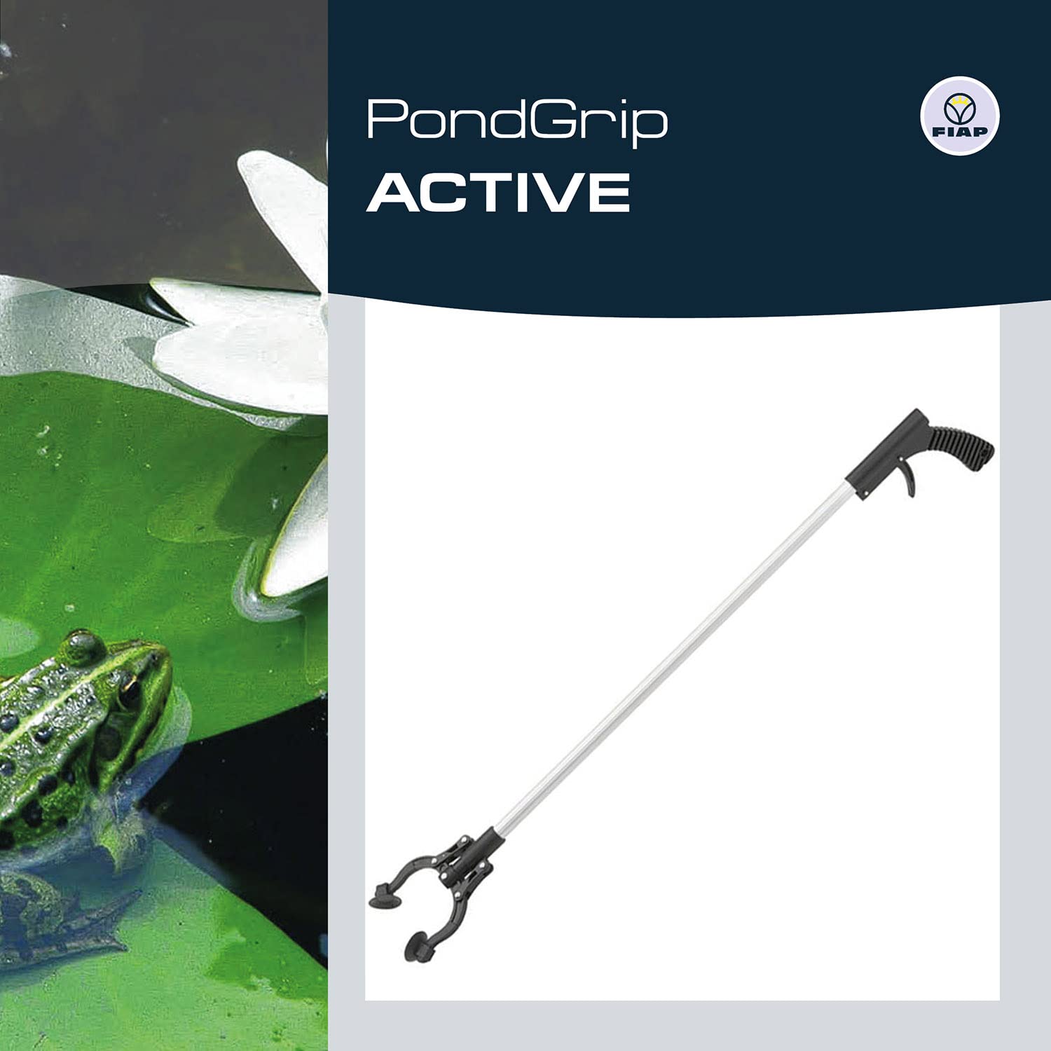 FIAP PondGrip ACTIVE - Teichzange - Hilfsmittel - Teichzubehör - Zubehör - Zange - Schmutzentfernung - Reinigung - Teichwerkzeug - Gartenteich