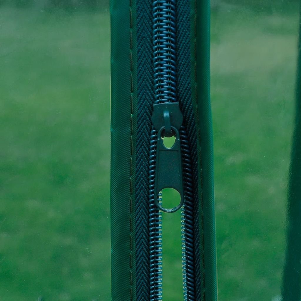 Tidyard Serra con 4 Ripiani in Acciaio Tubolare Verniciato a Polvere e PVC 69 x 32 x 160 cm | Verde
