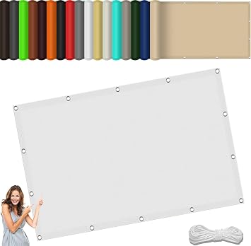 Sun Shade Sail Awning Shade Sun Shade 55.1 x 55.1 inches 140 x 140 cm, Easy Installation, Uv Cut, Tension, Rainproof, Water Repellent, Heat Insulated, Sunshade, Window Shade Windproof, Net, Multiple