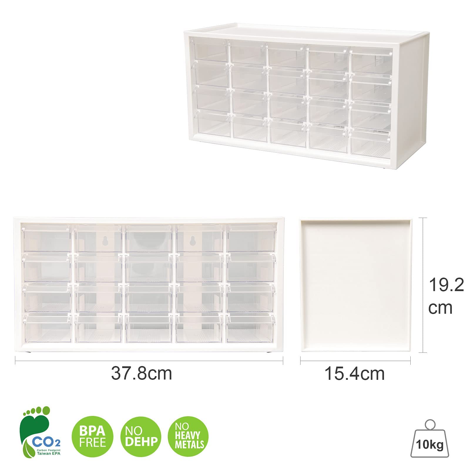 Buy livinbox small storage drawers with 20 dividers for Arts, Crafts
