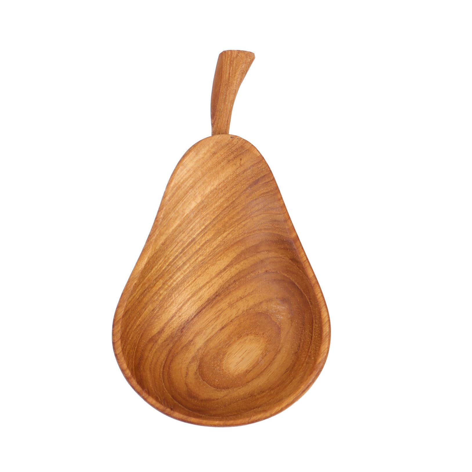 Assiette à sauce en bois précieux de teck POPETPOP, décoration de table raffinée