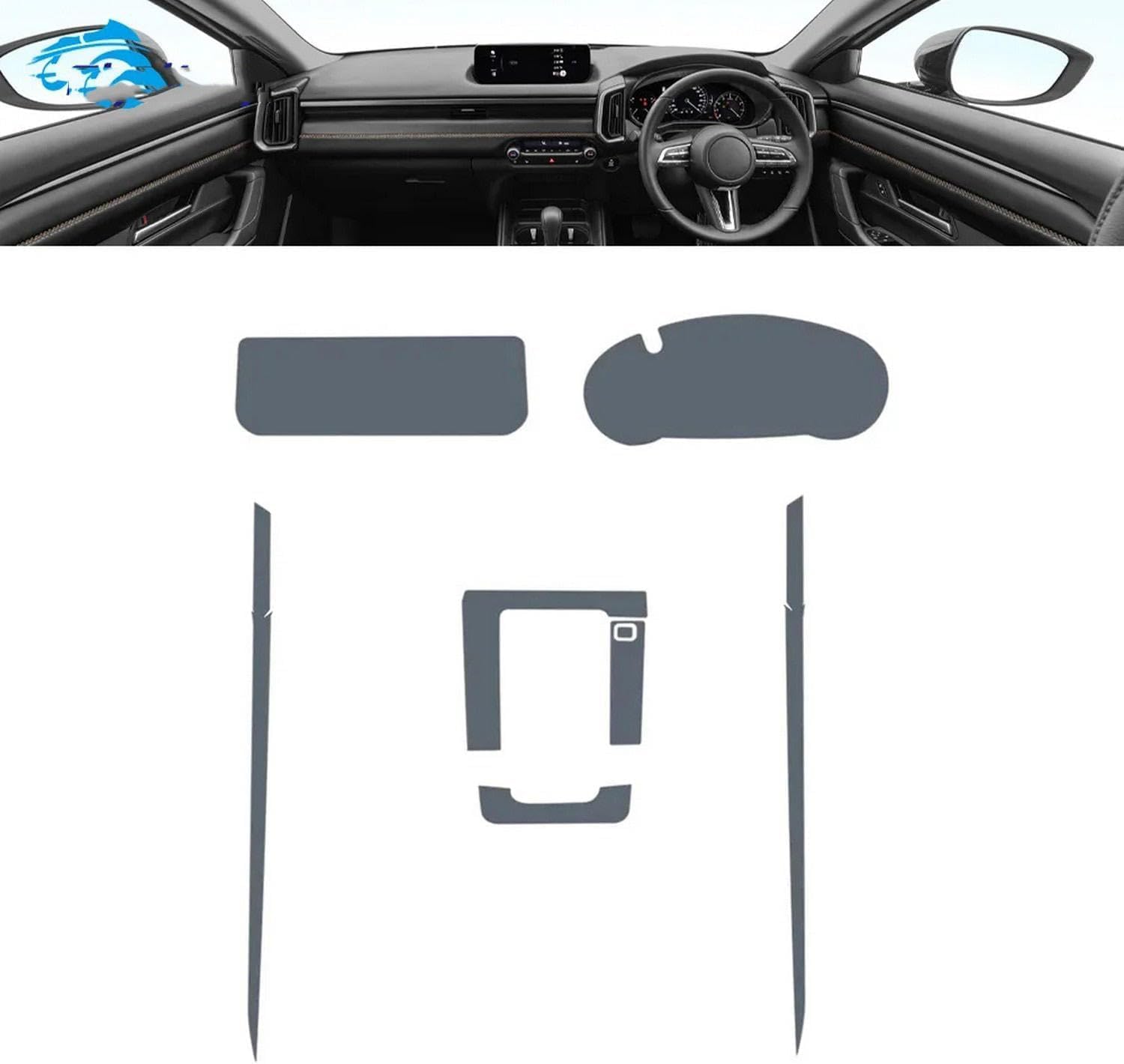 Car Interior Center Console Transparent TPU Paint Protective Film Anti Scratch Sticker LCD Screen PPF,for Mazda CX-50 2023-2025