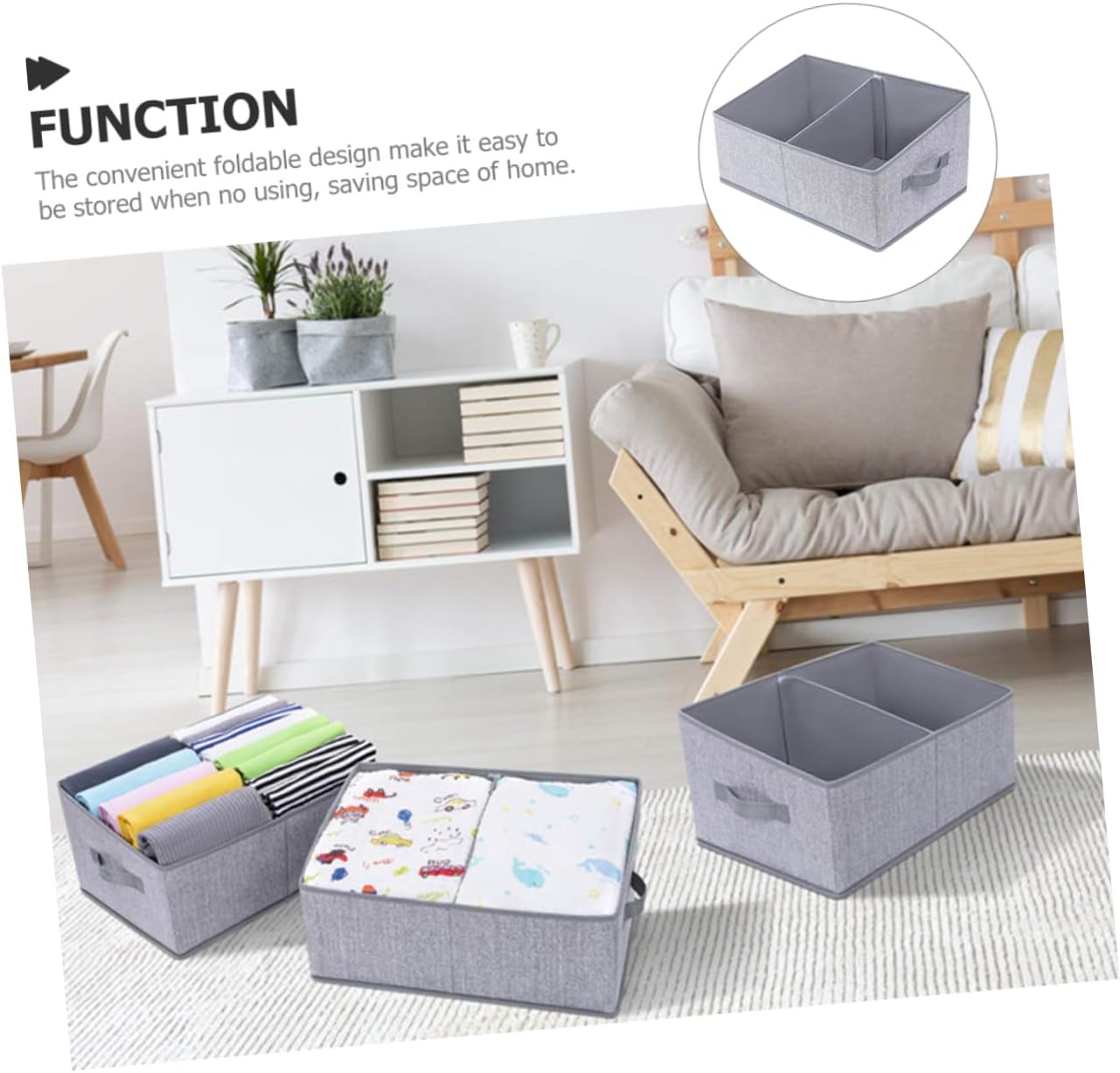 Multi-function Clothes Box Folding Storage Organizers Fabric Baskets Pants Container