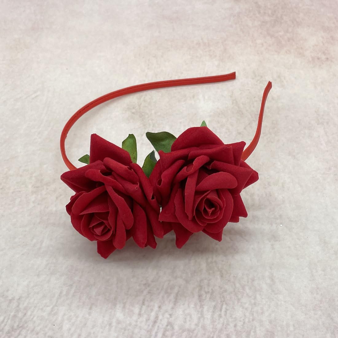 Rose Flower Headband For Wedding And Party Hair Band Head Band (Red)-image-22