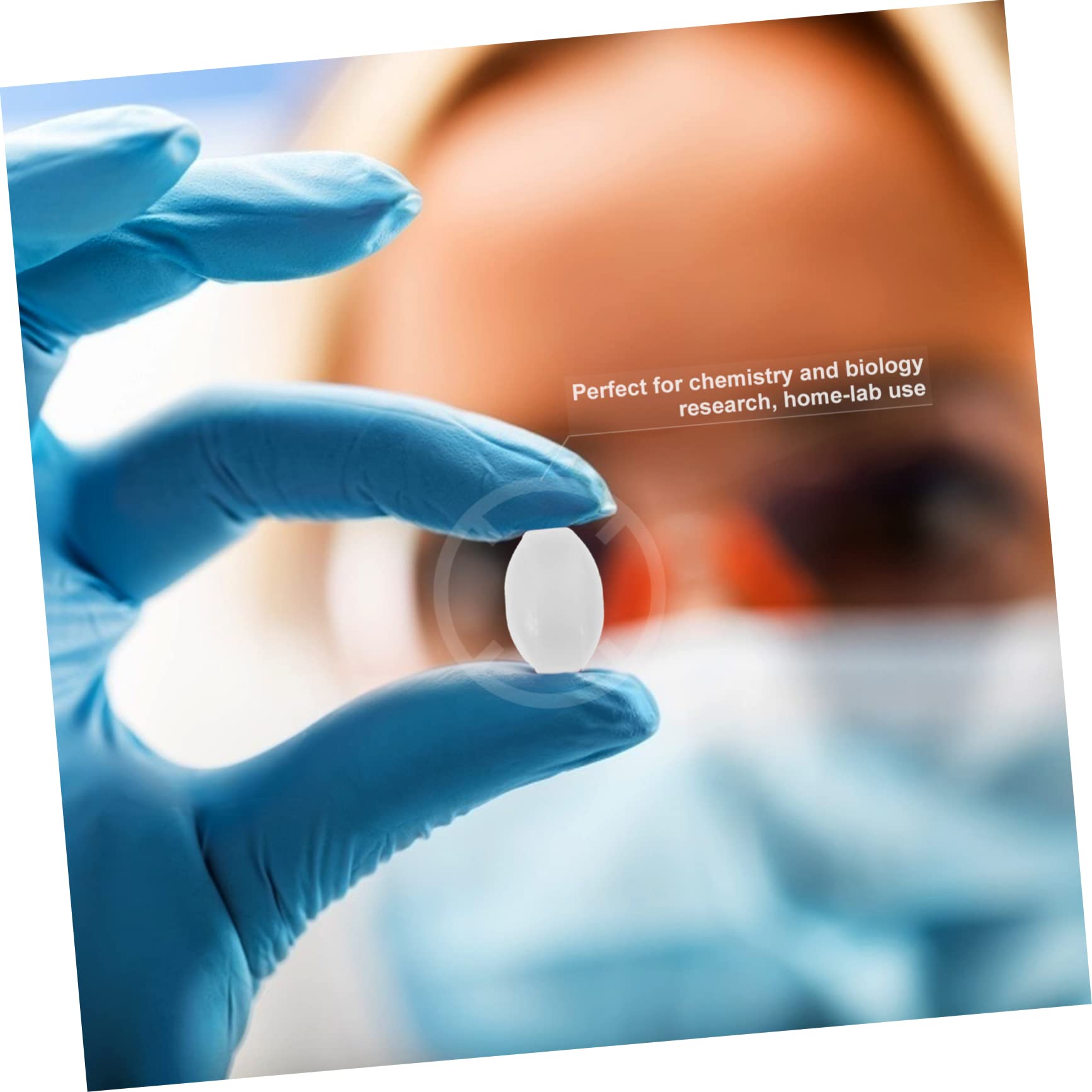 Gatuida Magnetische Rührstäbe Set - 7 PTFE-beschichtete Rührstäbe Für Labor Mit Pinzette