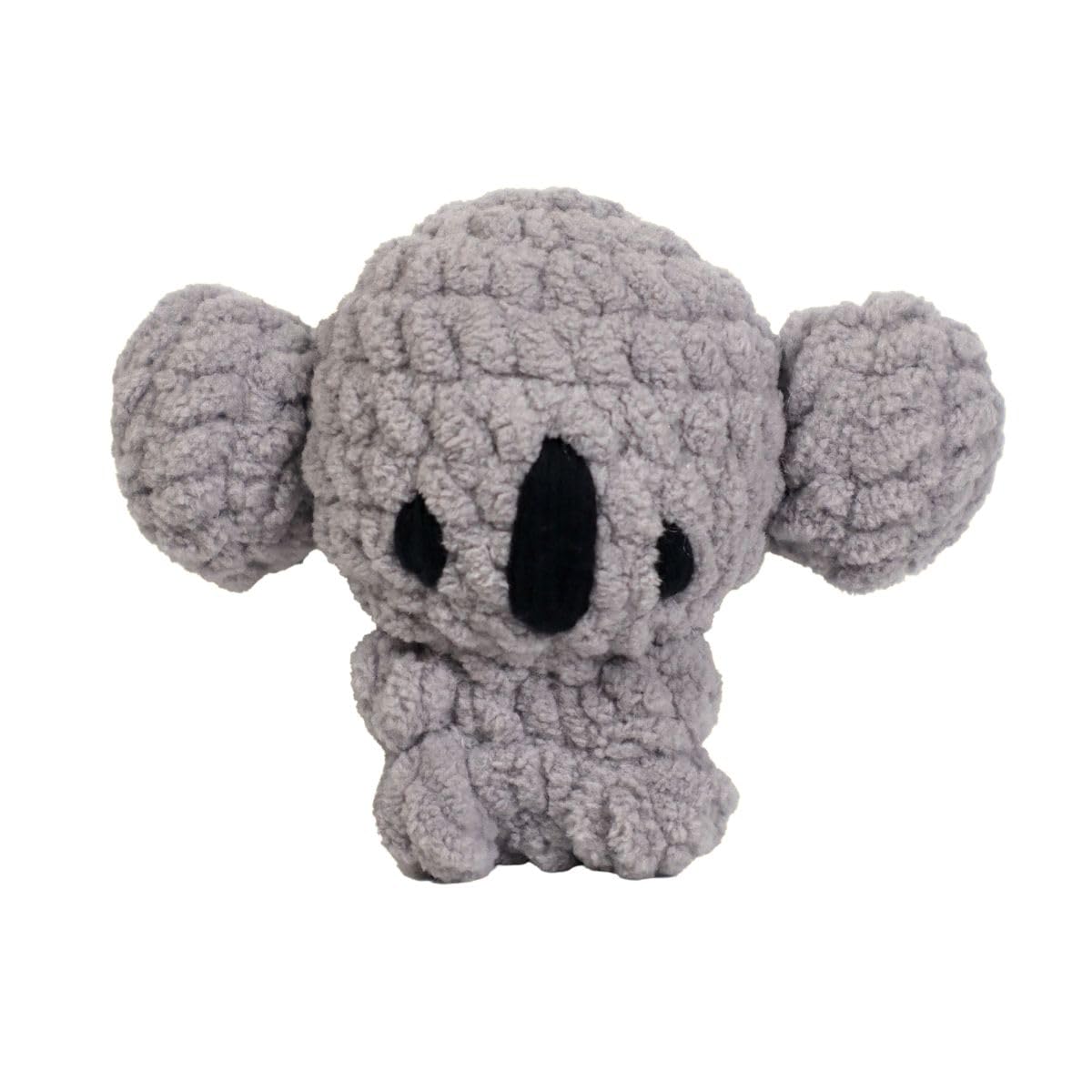 Knitty Critters – Yarnimals – Kenny The Koala | Beginner-Friendly Crochet Craft Kits with 100% Recycled Yarn - Amigurumi Crochet