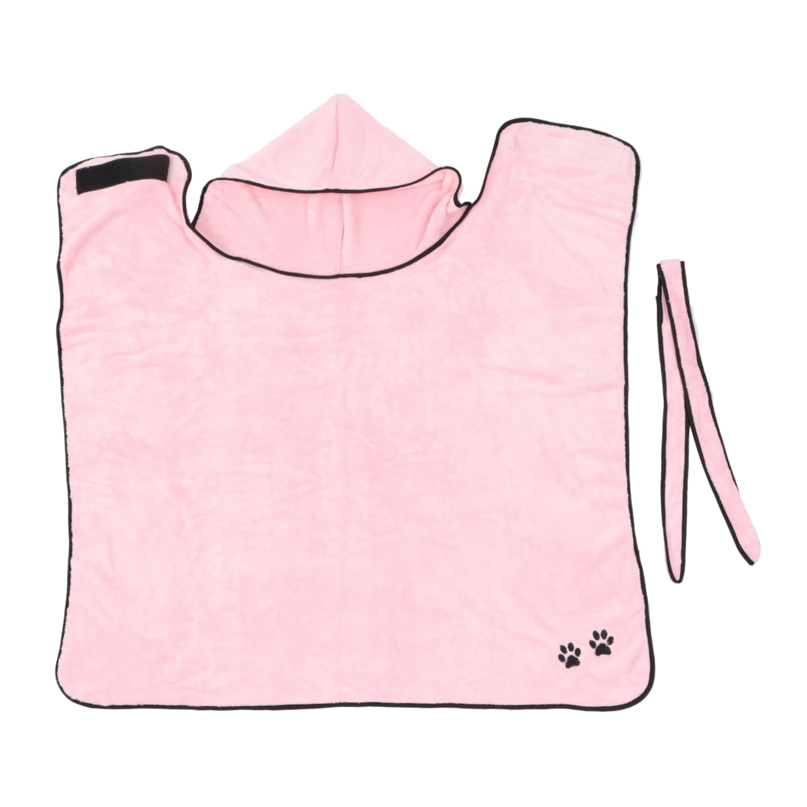 COLLBATH Hundebademantel Rosa für Hunde und Welpen aus Coral Fleece