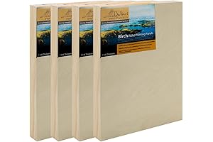 Davinci Pro Birch Wood Painting Panel - 9x12 Wood Painting Panel