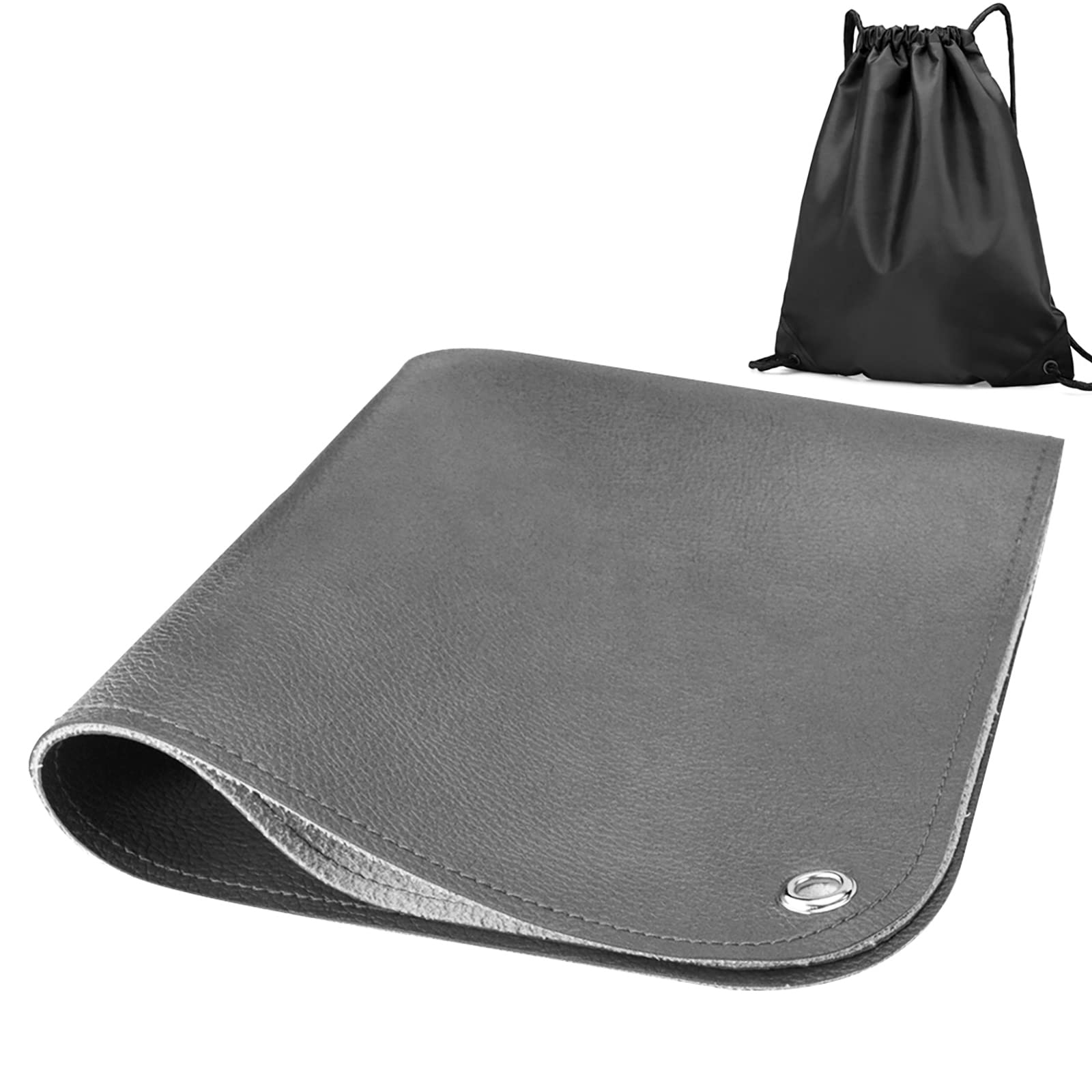 Linkidea Tapis Anti-éclaboussures en Cuir Vegan pour Protection de Sol sous Chaise Haute (137,2 x 137,2 cm)