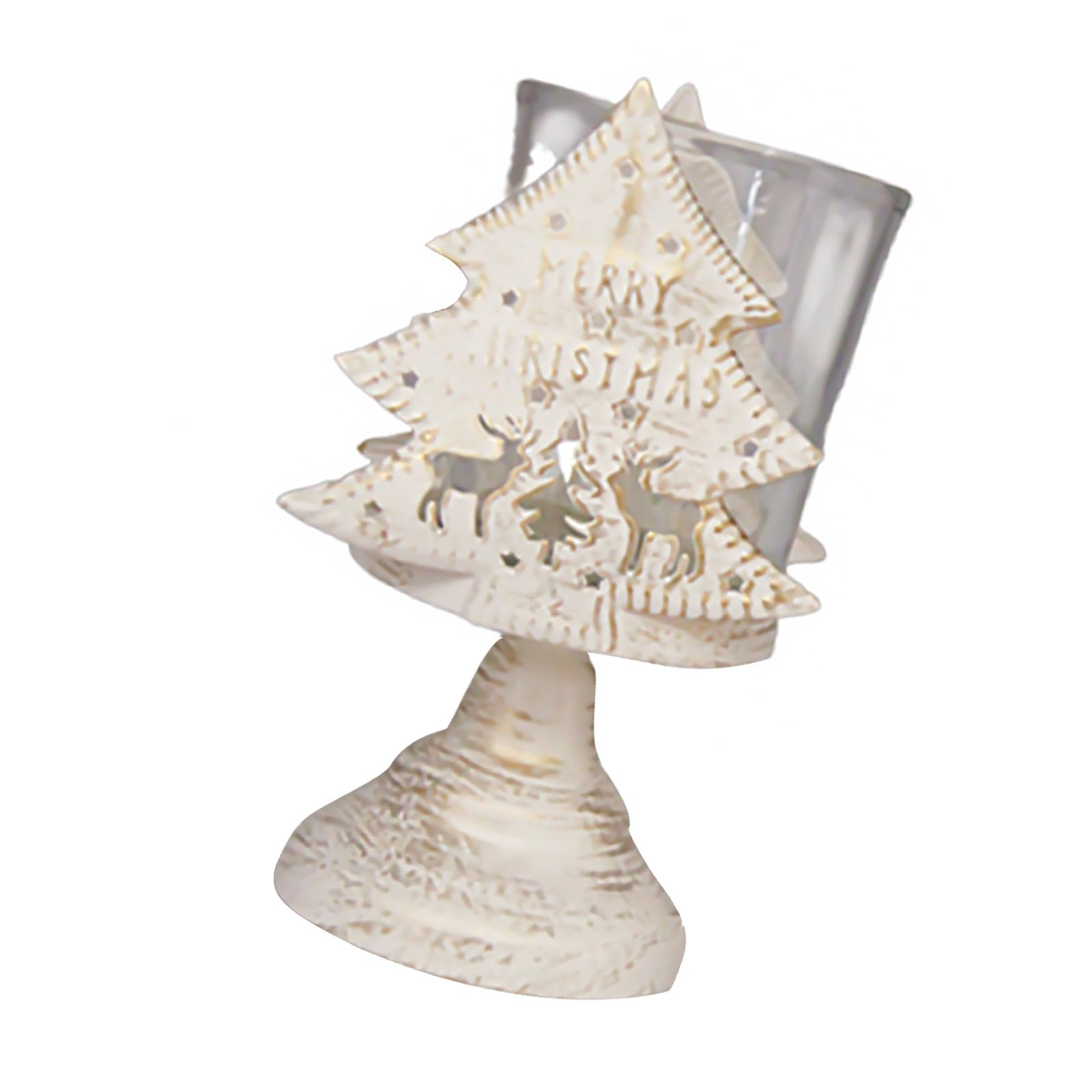 Yhplxyuus Unique Candleholder Decorative Candlestick Elegant Metal Holder for Christmas Dining Candlelighting Holiday Decoration