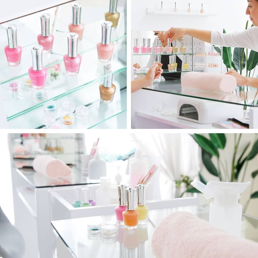 ロウヤ LOWYA ネイル ディスク ガラス天板 テーブル 幅100cm 白 Amazon.co.jp: LOWYA ロウヤ 机 ネイルデスク ネイルテーブル