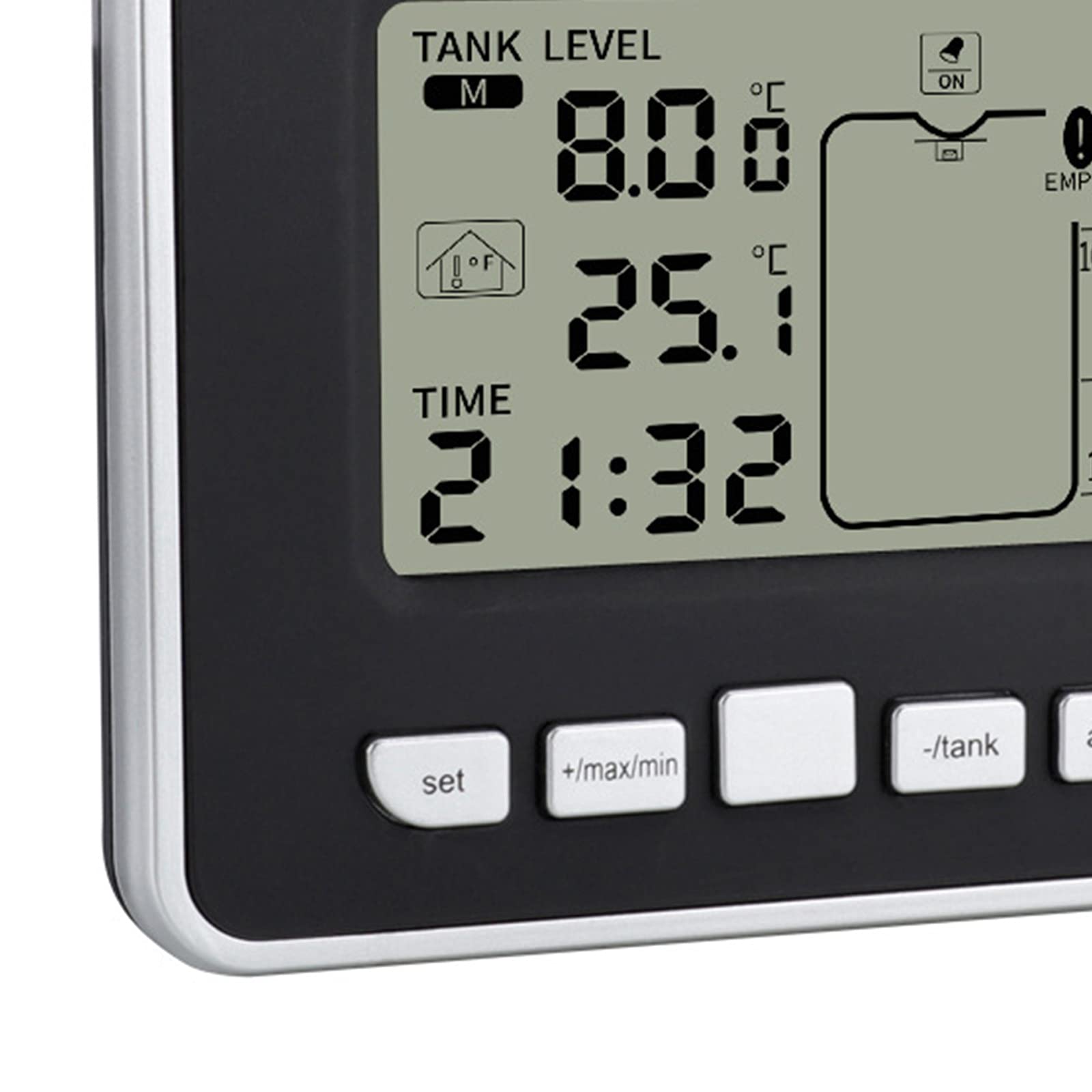 MERISHOPP Ultrasonic Water Tank Liquid Depth Level Meter Sensor LCD Digital Display | Business & Industrial | Automation, Motors & Drives | Sensors | Other Sensors-image-44