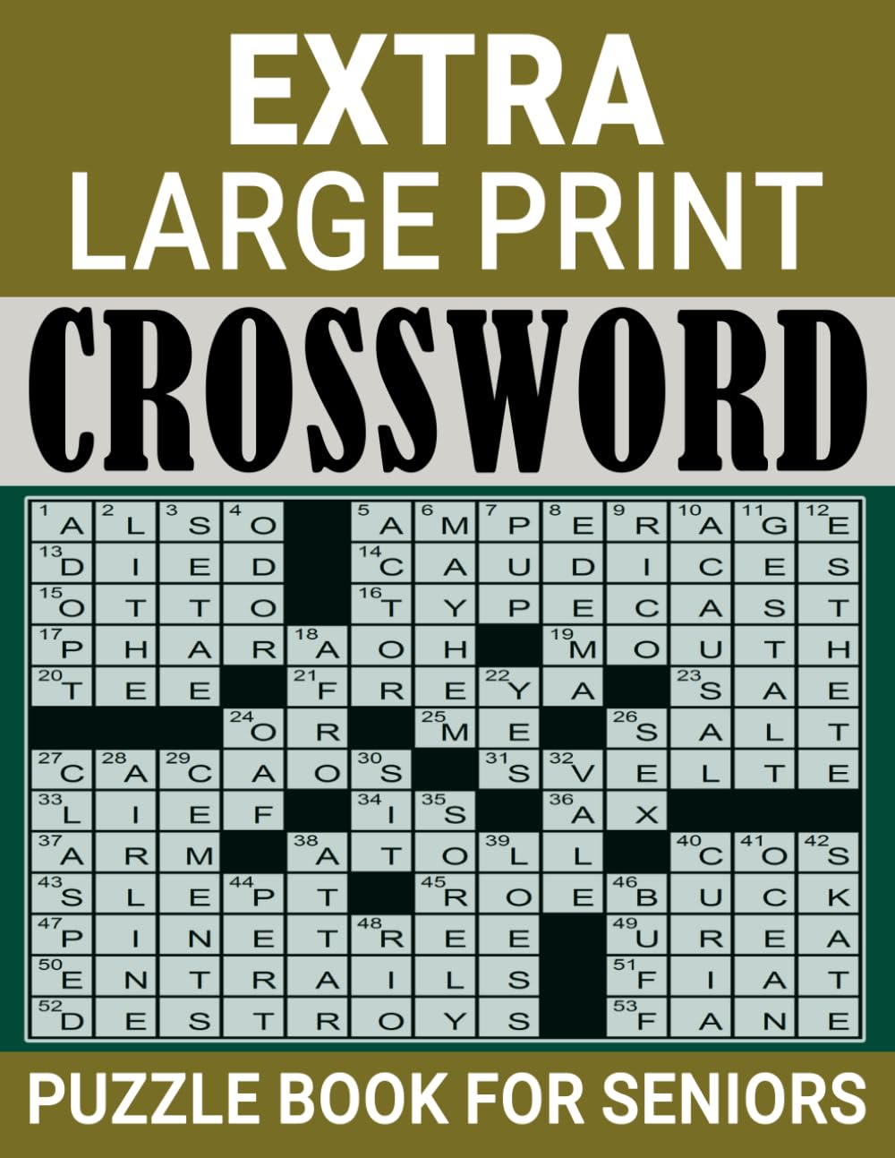 Extra Large Print Crossword Puzzle Book for Seniors: Fun and Stimulating Puzzles in Extra Large Print for Mental Clarity and Relaxation