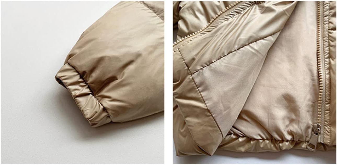 [ZWYM] 女の子 キッズ ダウンコート 子供服 中綿入り ダウンジャケット フート付き 厚め アウター 軽量 防寒 誕生日 通学