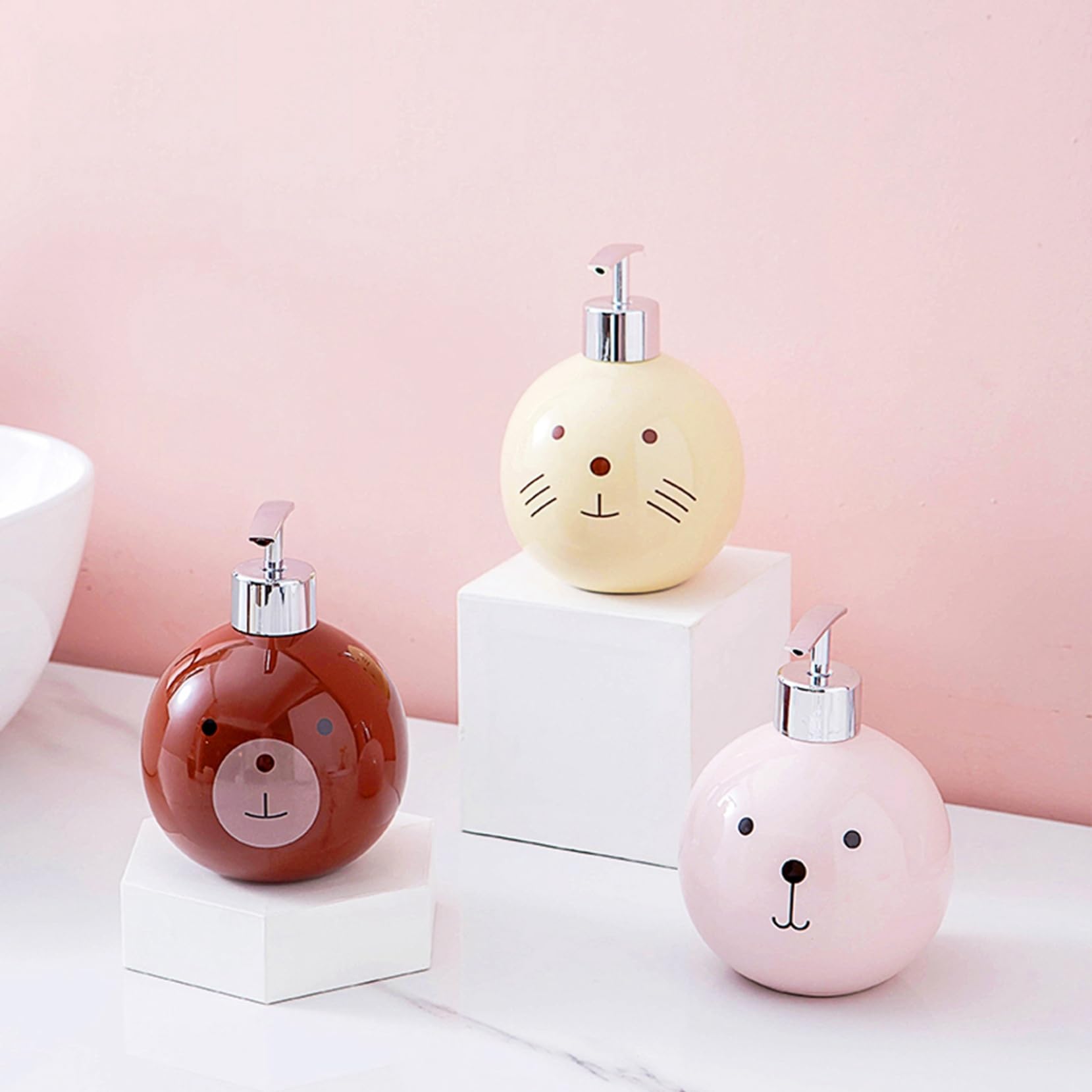 Amazon｜手動ディスペンサー パンダ柄 かわいい 液タイプ ハンドソープ