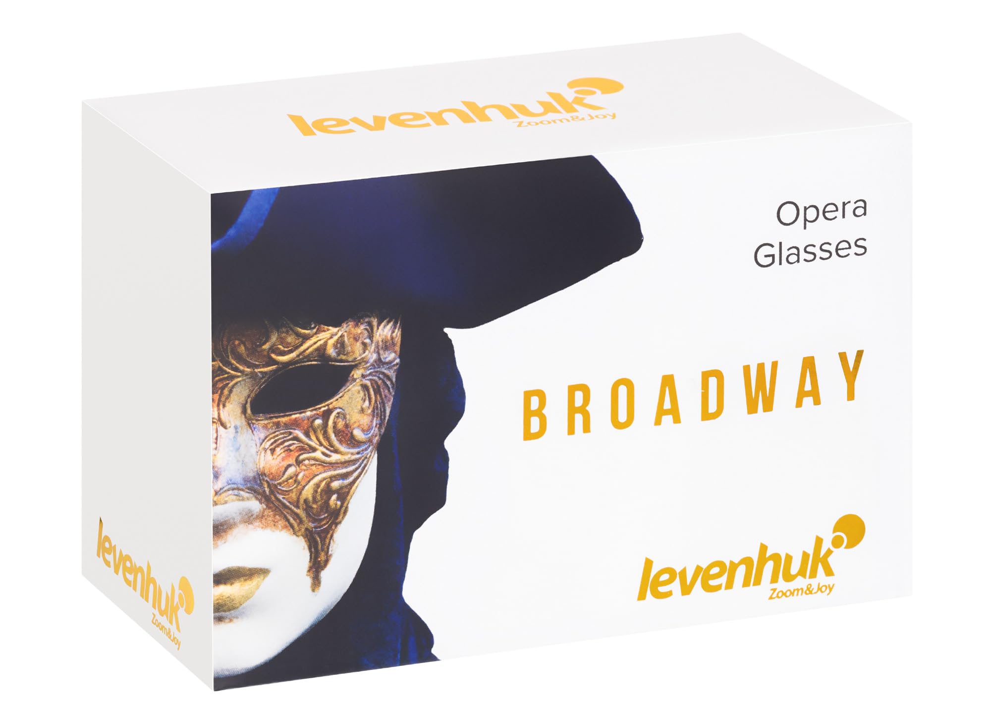 Levenhuk Broadway 325B 3x25 Gafas de Ópera – Prismáticos de Teatro y Conciertos, Clásicos, Compactos y Ligeras para Mujer, con Elegante Cadena de Metal, Color Oro