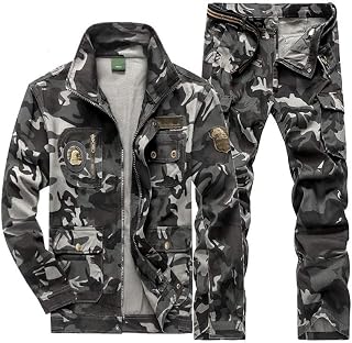 焊接夹克外套工作服,纯棉斜纹增稠阻燃剂防火,Gray camouflage,XXXL