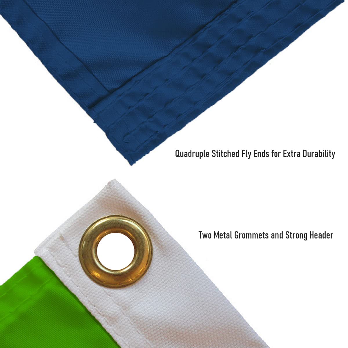 Wincraft Seattle Seahawks 2x3 Feet Flag - Polyester, Double-Sided Print, Metal Grommets For Tailgating & Display