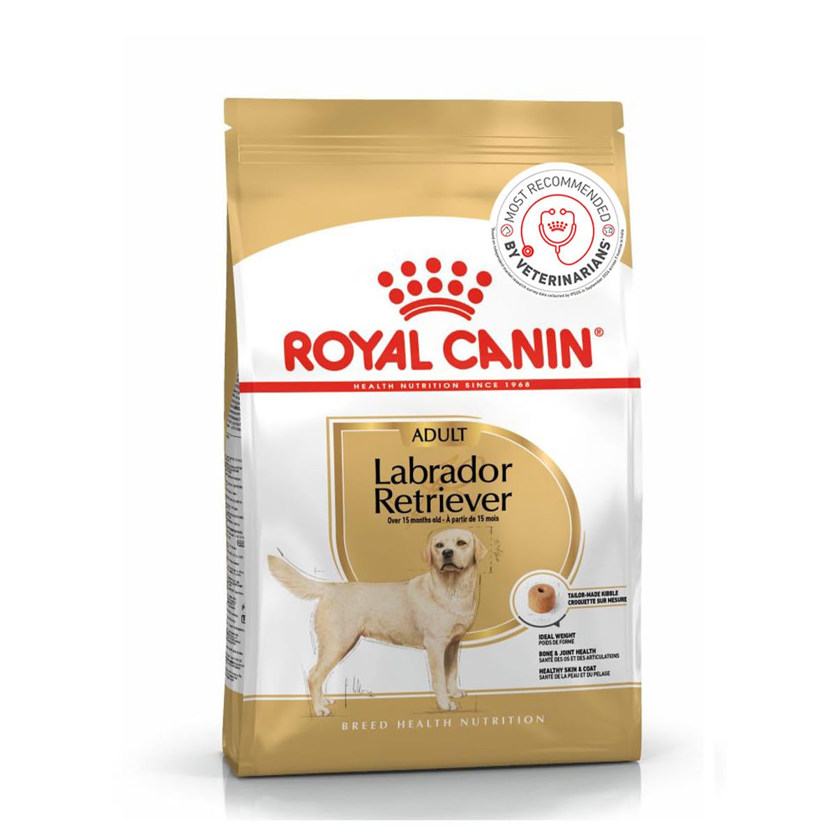 Royal Canin Labrador Retriever, Dog Food, Dry Food, Supports Ideal Weight, Healthy Skin & Coat, Promotes Bone and Joint Health, 12 Kg