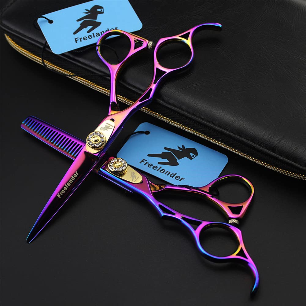Ciseaux À Couper Les Cheveux De La Main Gauche De 5,5 Pouces, Ciseaux De Coupe De Cheveux en Acier Inoxydable 440C, Barbiers Ou Usage Domestique, Léger Et Net